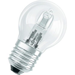 Bombilla esférica E27 46W halógena CLASSIC P características