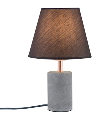 Lámpara de mesa de textil, de líneas rectas, Tem