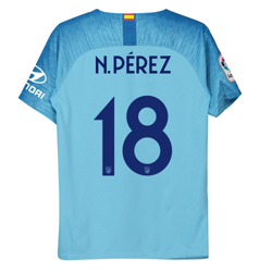 Camiseta de la 2ª equipación Stadium del Atlético de Madrid 2018-19 dorsal edición especial Metropolitano - Niño dorsal N. Pérez 18 en oferta