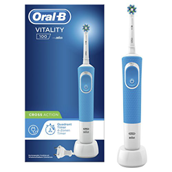 Vitality 100 CrossAction Adulto Cepillo dental oscilante Azul, Blanco, Cepillo de dientes eléctrico características