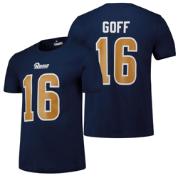 Los Angeles Rams Core Goff Number T-Shirt - Navy - Mens características
