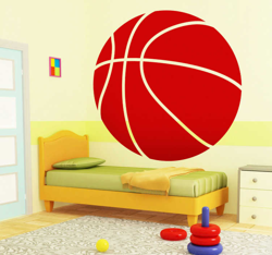 Vinilo infantil pelota basket en oferta