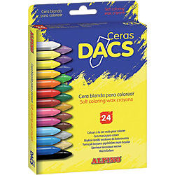 Lápices de cera Alpino Dacs colores surtidos 5 3cm (h) x 10mm (Ø) 24 unidades precio