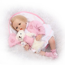21 en Reborn Baby Rebirth Doll Kids Gift Material de tela Cuerpo en oferta