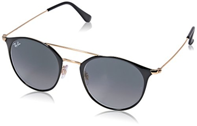 Ray-Ban 0RB3546 Gafas de sol, Gold Top Black, 49 Unisex-Adulto