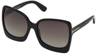 Tom Ford FT0618 01K 60 Monturas de Gafas, (Negro Lucido\\Roviex Grad), 60.0 Unisex Adulto