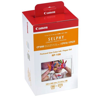 RP-108 Canon 4x6 inch 108 Prints for SELPHY CP1300 CP1200 CP1000 CP910 CP820