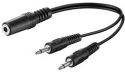 AVK 325-020 0.2m cable de audio 0,2 m 3,5mm Negro en oferta