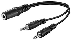 AVK 325-020 0.2m cable de audio 0,2 m 3,5mm Negro en oferta