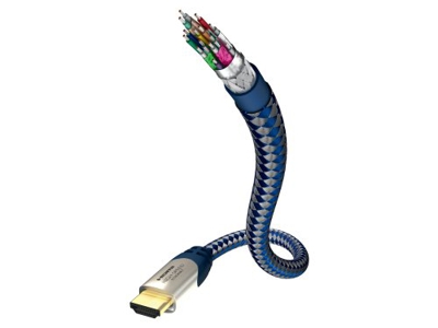 0,75m Inakustik Premium II HighSpeed HDMI / HDMI Kabel mit Ethernet 75cm 
