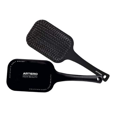 Cepillo raqueta antiestático cabello negro 1PZ
