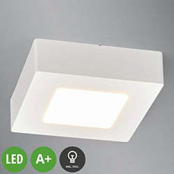 LED Deckenleuchte Rayan Weiß Lampenwelt Quadratisch Kompakt LED Deckenlampe IP44 en oferta