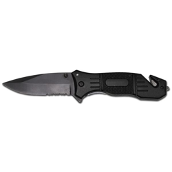 Cuchillo plegable Fox Outdoor negro en oferta