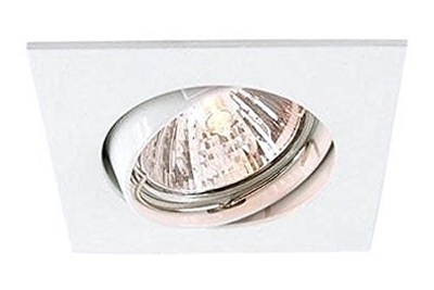 Anillo empotrable de techo discreto blanco, 6,8 cm