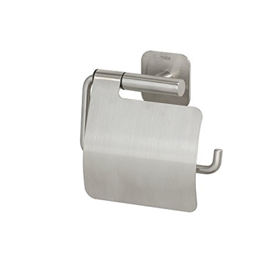 Portarrollos papel higiénico con tapa Plateado