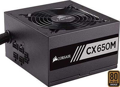 CX650M unidad de fuente de alimentación 650 W ATX Negro, Fuente de alimentación de PC