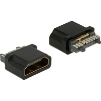 Delock 65885 wire connector HDMI-A Black female características