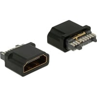 Delock 65885 wire connector HDMI-A Black female