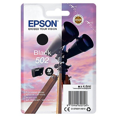 Epson 502 black (C13T02V14010)