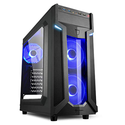 Sharkoon 4044951026807 VG6-W Blau| PC-Gehäuse - Mini tower - ATX 5.25 " - Fan precio