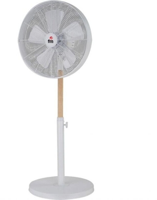 Ventilador De Pie Grupo FM NP140 50W Blanco