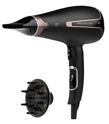 Rowenta - Secador Premium Care Silence negro, rosa palo -AC 2300 W-