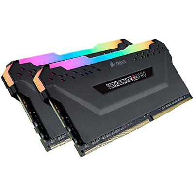 Corsair Vengeance RGB PRO 16 GB Desktop Memory (CMW16GX4M2A2666C16) - Black
