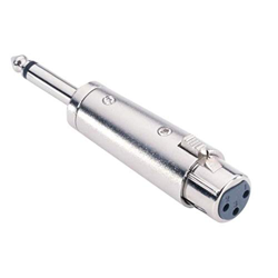 6,35mm (1/4 inch) Mono Jack Plug to XLR Socket Female Adaptor Adapter (7873) precio