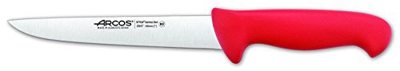 Cuchillo de carnicero Arcos Colour - Prof  294722 de acero inoxidable y mango ergonómico - Rojo