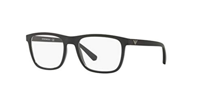Emporio Armani 0EA3140 Monturas de gafas, Black, 53 para Hombre