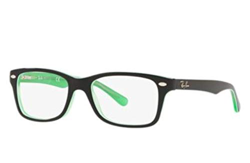 Ray-Ban JUNIOR 0RY1531 Monturas de gafas, Green Transparente On Top Black, 48 Unisex en oferta
