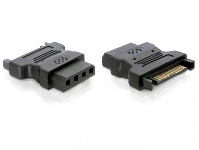 * DeLOCK * Stromadapter für IDE auf SATA-Power * 15-Pin-SATA -->  4-Pin-5,25 Zol