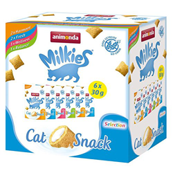 Animonda Milkies snacks crujientes para gatos - 6 x 30 g (4 variedades) en oferta