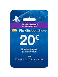 20€ Tarjeta Prepago PlayStation Network PSN PS3 PS4 PS Vita Código 20 Euro - ES características