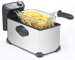 Bestron Af351 Freidoras, 2200 W, Acero Inoxidable, Negro/Blanco en oferta