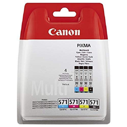 Cartucho de tinta Original CANON CLI-571 C/M/Y/BK  para PIXMA TS5051, TS5053, en oferta