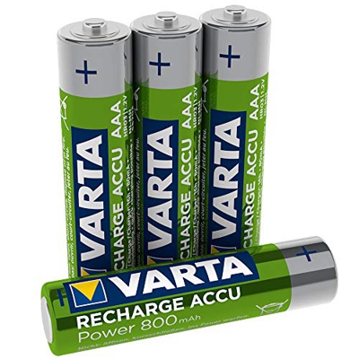 Varta Power Akkus Accus AAA Micro 550mAh / 800mAh aufladb. Batterien f. Telefon