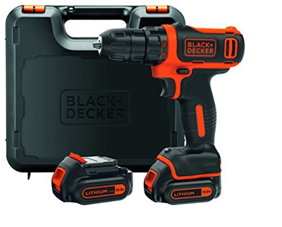 Visseuse sans fil Black & Decker BDCDD12KB-QW - avec 2 Batteries 10,8 V