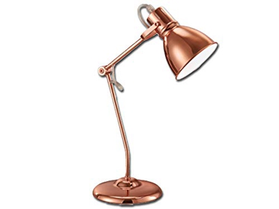 Trio Lighting - Lámpara de mesa Vintage, color cobre