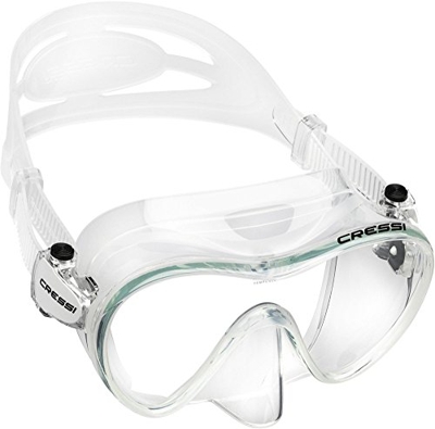Cressi Tauchmaske Erwachsen F1 Clear Frameless Gafas de Buceo, Unisex, Transparente, Talla única