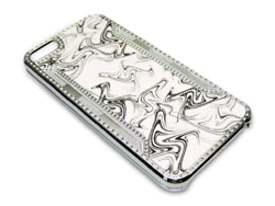 Sandberg Bling Cover Glitter white + silver (iPhone 5) características