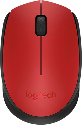 Ratón Inalámbrico Logitech M171 1000 dpi Negro Rojo