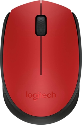 Ratón Inalámbrico Logitech M171 1000 dpi Negro Rojo