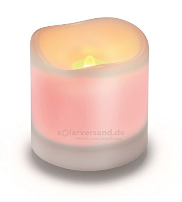 Vela solar LED blanca Candle Light