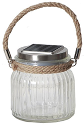 Farol de mesa LED solar Jar de cristal precio