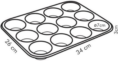 Tescoma Delicia 12 Cup Muffin Pan