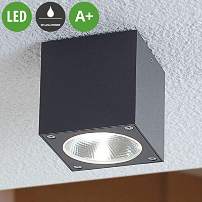 Foco LED de techo para exteriores Cordy cúbico