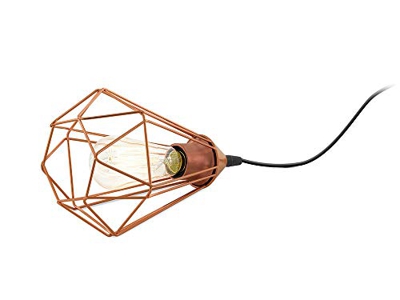 Lámpara de mesa vintage Tarbes acabado en cobre