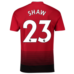 Camiseta de la equipación local del Manchester United 2018-19 dorsal Shaw 23 características