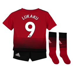Equipación local en tamaño mini del Manchester United 2018-19 dorsal Lukaku 9 en oferta